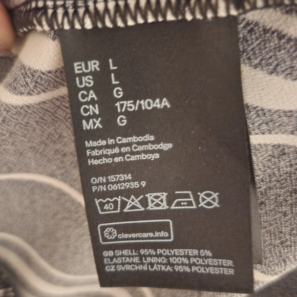 H&M Black and White Stripped Dress - Picture 5 of 5